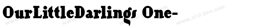 OurLittleDarlings One字体转换